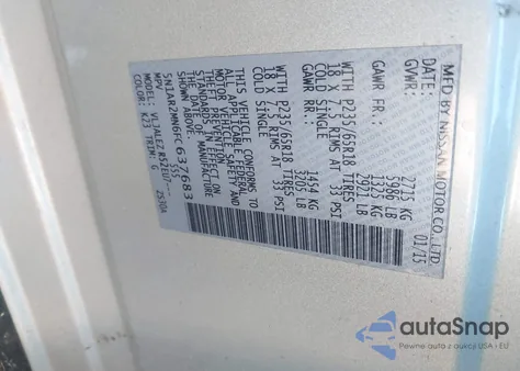 2015 Nissan Pathfinder Platinum/S/Sl/Sv from USA, damaged, VIN 5N1AR2MN6FC637683